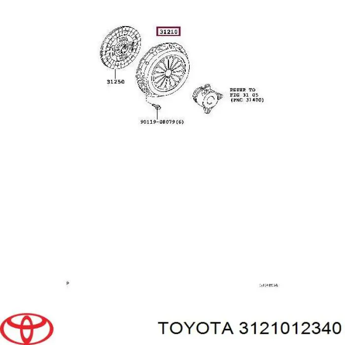  3121012340 Toyota