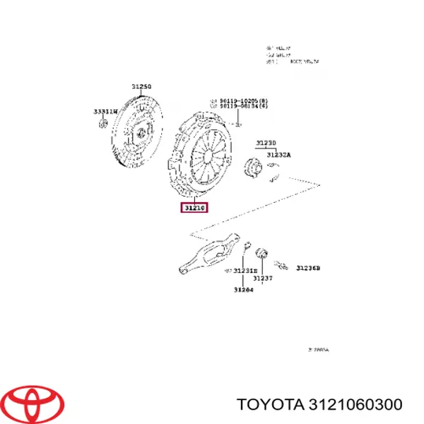 Корзина сцепления на Toyota Land Cruiser J200