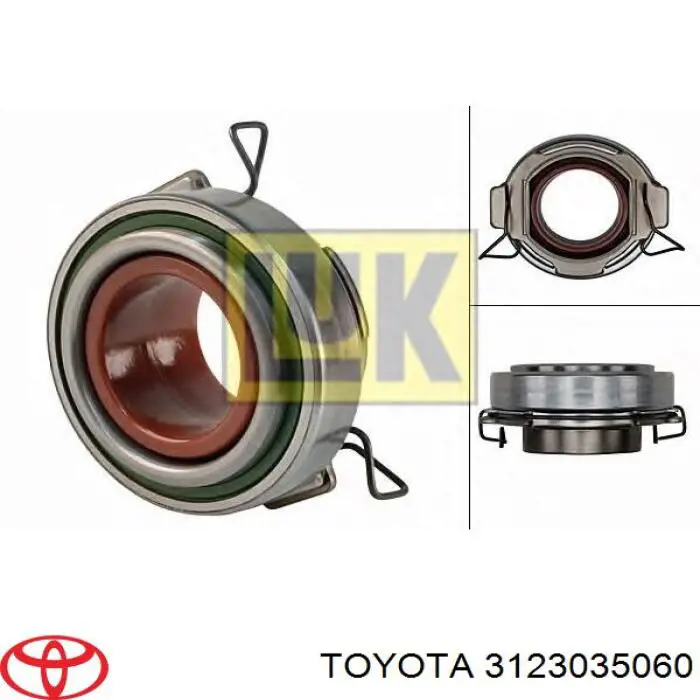 Cojinete de desembrague 3123035060 Toyota