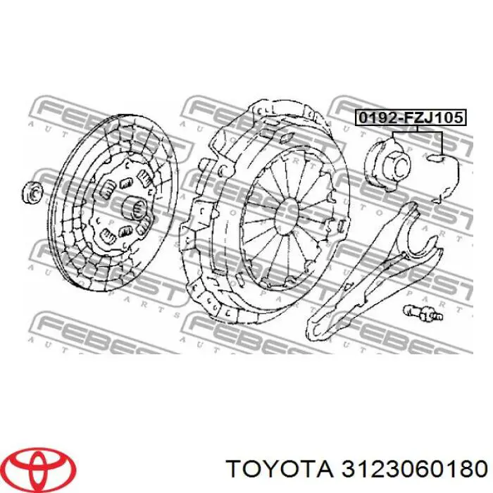 Выжимной подшипник 3123060180 Toyota