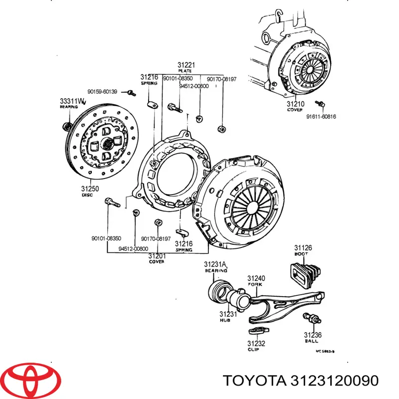 3123120090 Toyota 