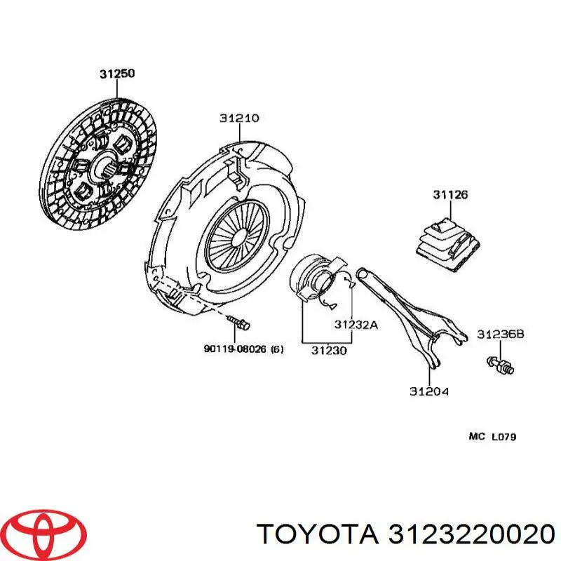  Toyota 3123220020 цена, от 1.19 USD