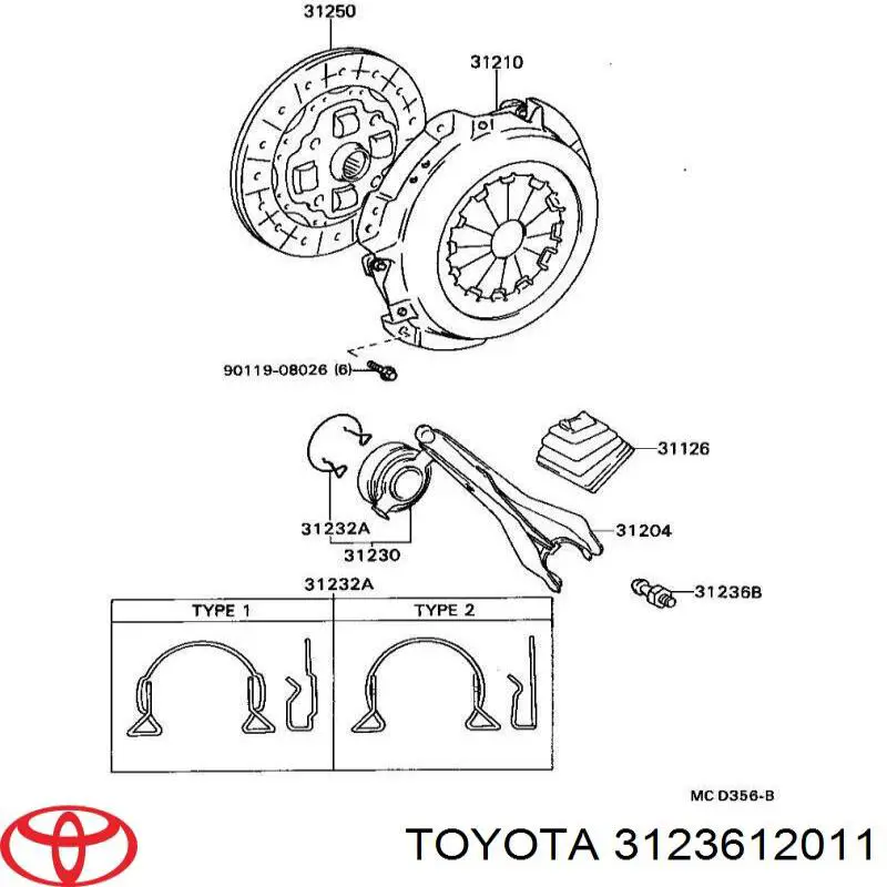 3123612011 Toyota 