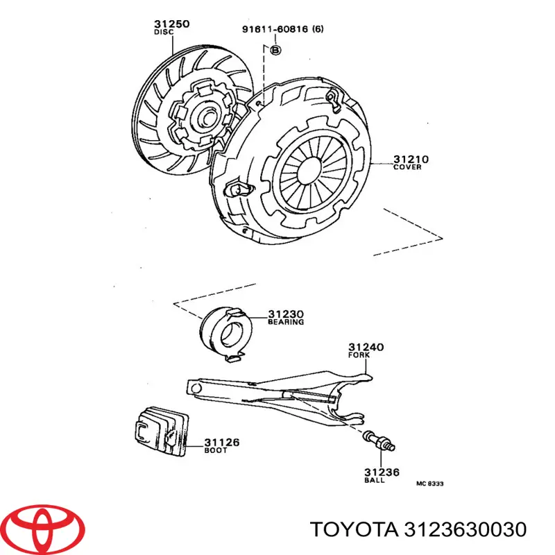 3123630030 Toyota 