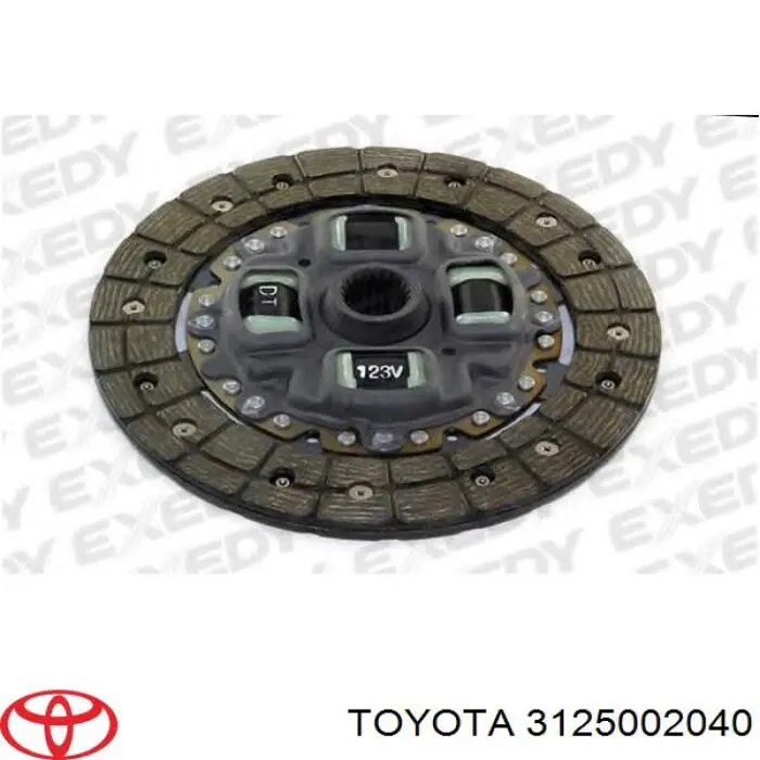 3125002040 Toyota диск сцепления
