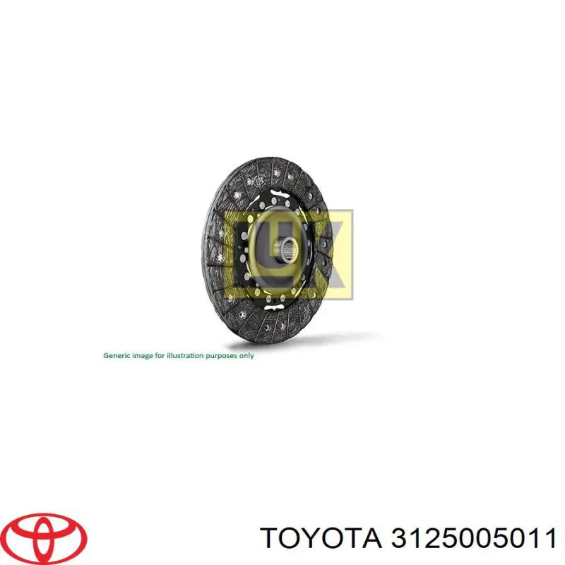 Диск сцепления 3125005011 Toyota