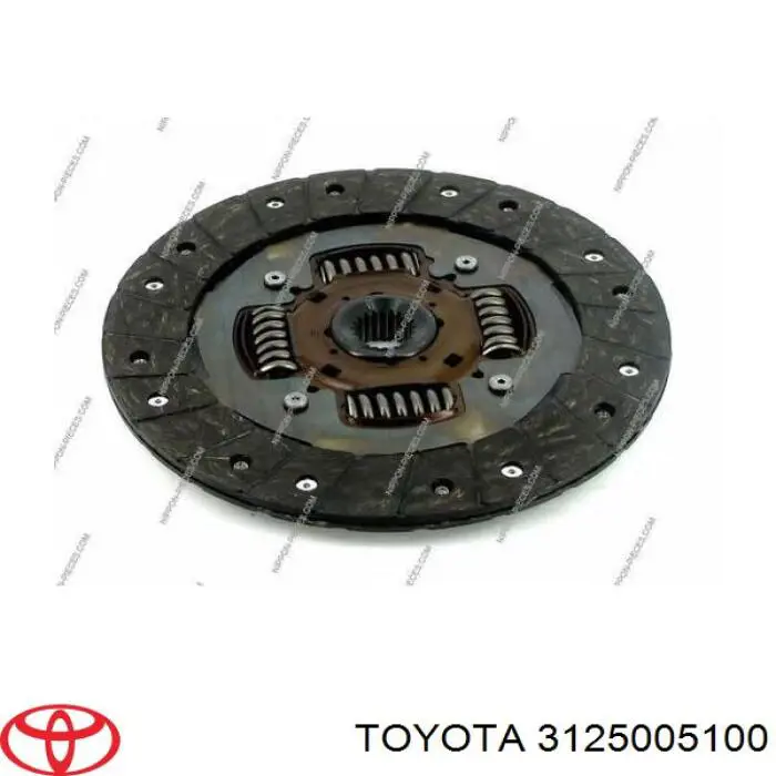 Диск сцепления 3125005100 Toyota