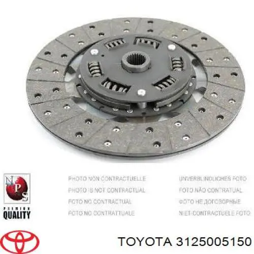 Диск сцепления Toyota 3125052130 цена, от 34.37 USD