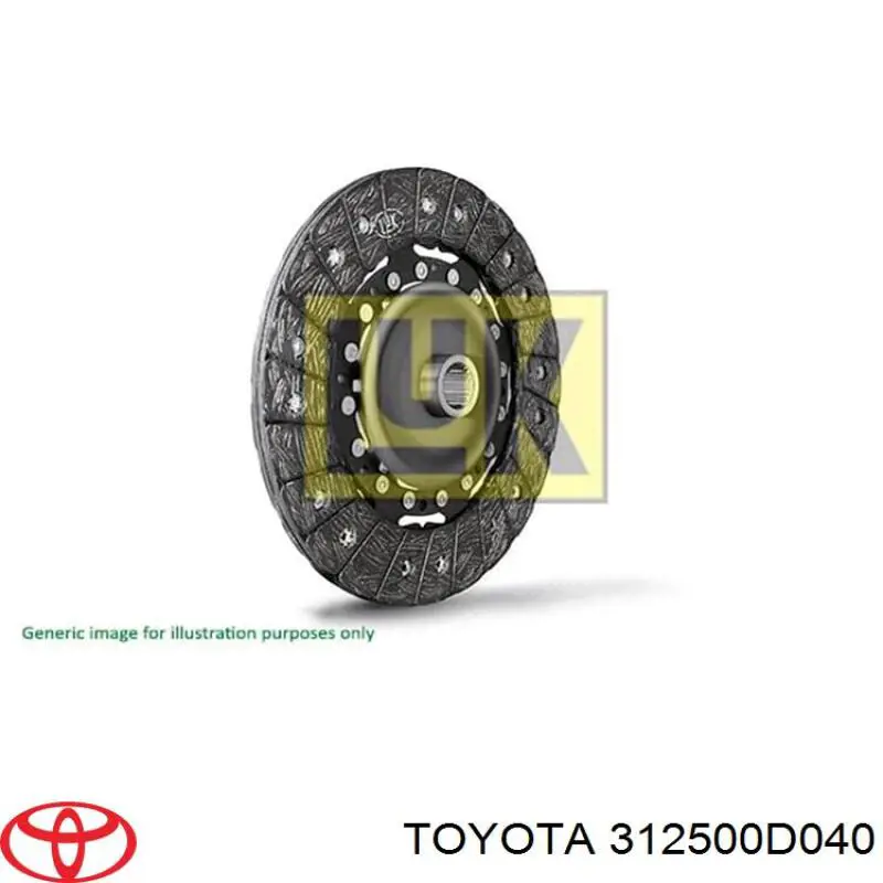 Купить 312500D040 Toyota Диск сцепления