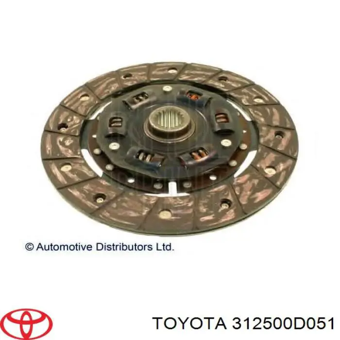 Диск сцепления 312500D051 Toyota