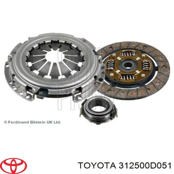 312500D051 Toyota Диск сцепления ведомый