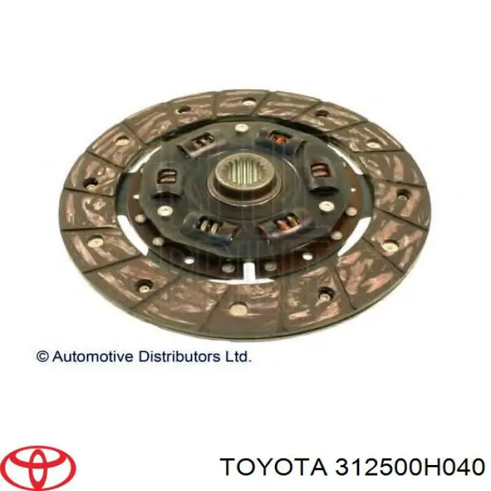 Disco de embrague 312500H040 Toyota