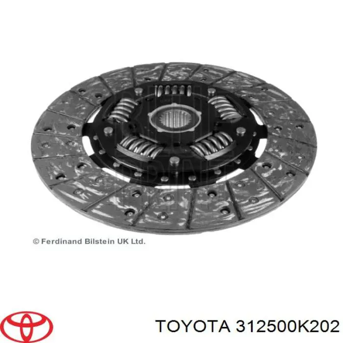 312500K202 Toyota диск сцепления