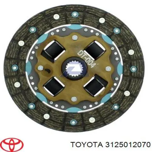 3125012070 Toyota диск сцепления