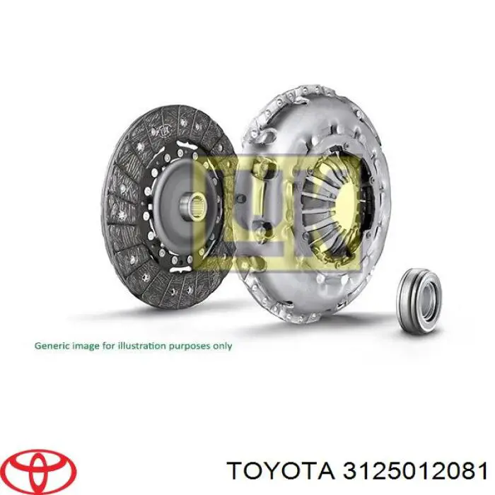 3125012081 Toyota диск сцепления