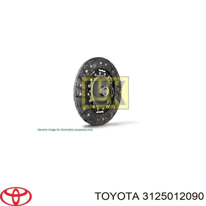 Диск сцепления 3125012090 Toyota