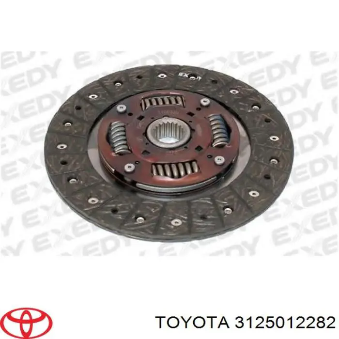 Disco de embrague 3125012282 Toyota