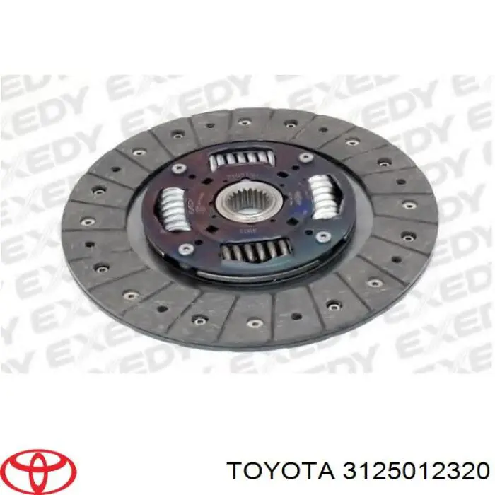 Disco de embrague 3125012320 Toyota