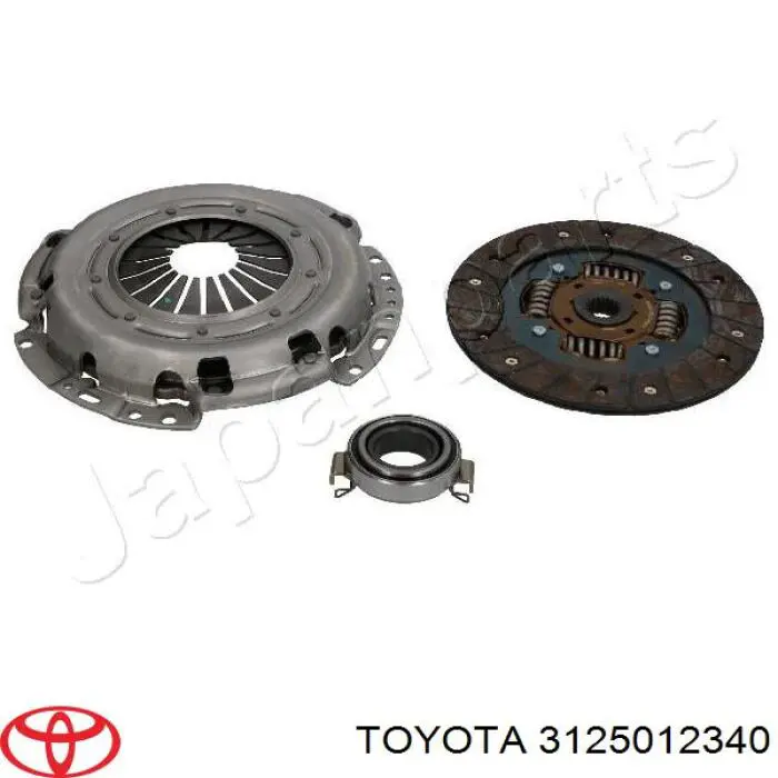 Диск сцепления 3125012340 Toyota