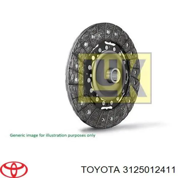 Купить 3125012411 Toyota Диск сцепления