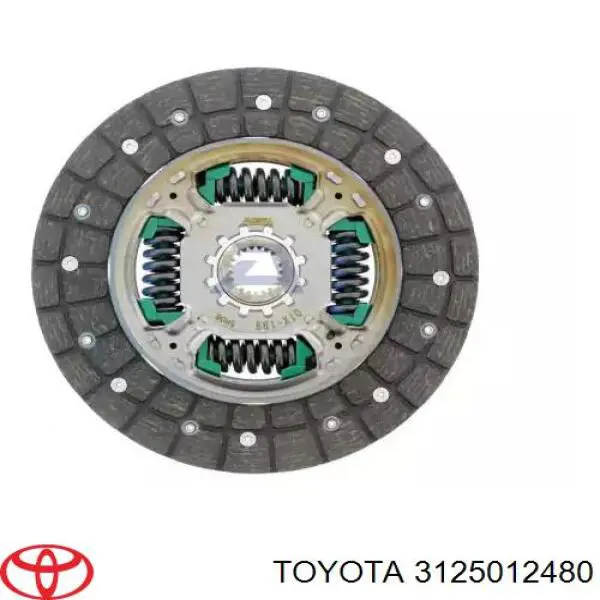 Диск сцепления 3125012480 Toyota