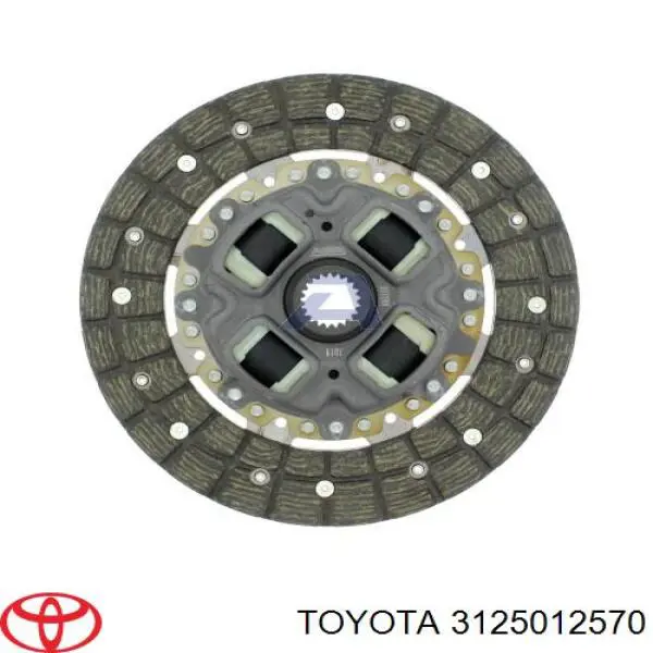 Диск сцепления 3125012570 Toyota