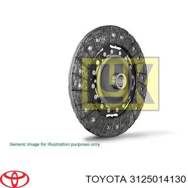 Диск сцепления 3125014130 Toyota