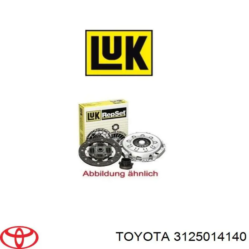 Купить 3125014140 Toyota Диск сцепления