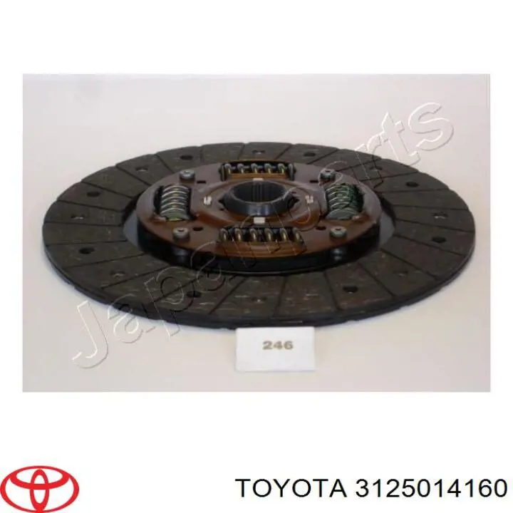 Disco de embrague 3125014160 Toyota