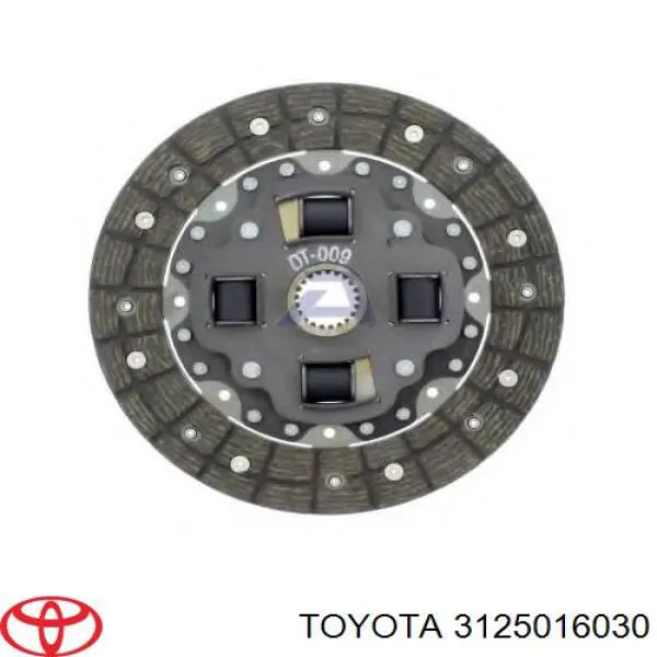 Диск сцепления 3125016030 Toyota