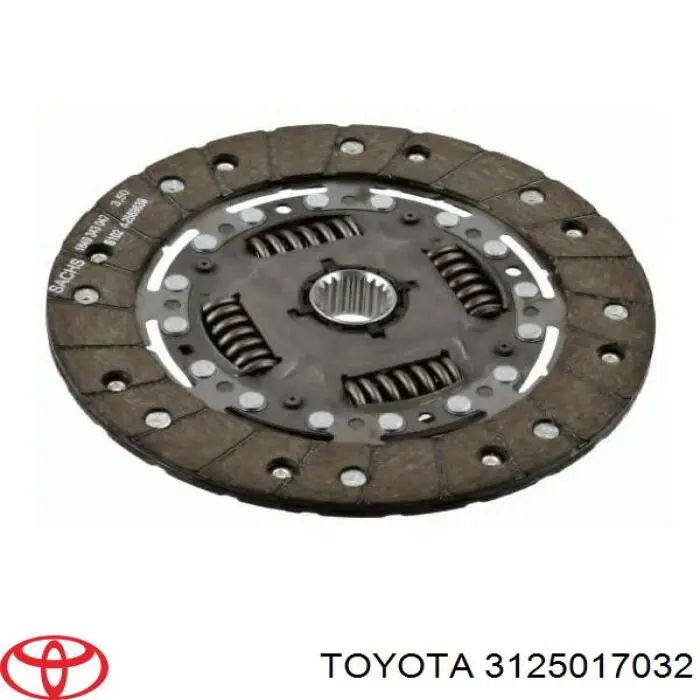 Диск сцепления 3125017032 Toyota