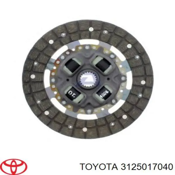 3125017040 Toyota диск сцепления