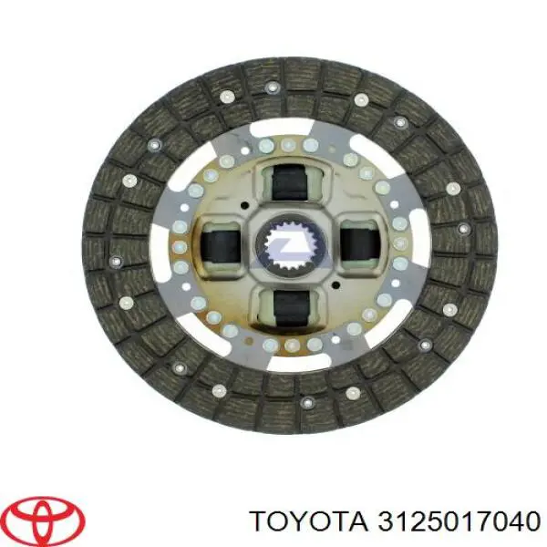 Disco de embrague 3125017040 Toyota