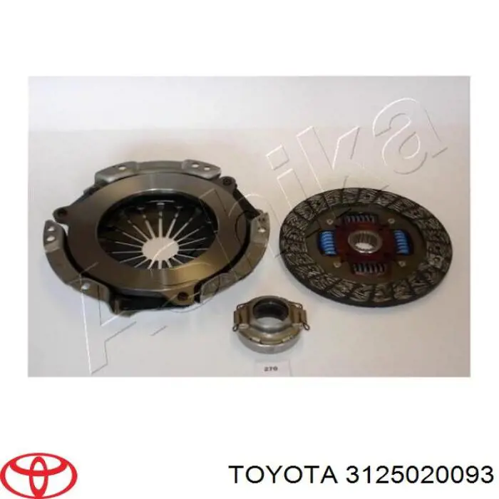 3125020093 Toyota диск сцепления