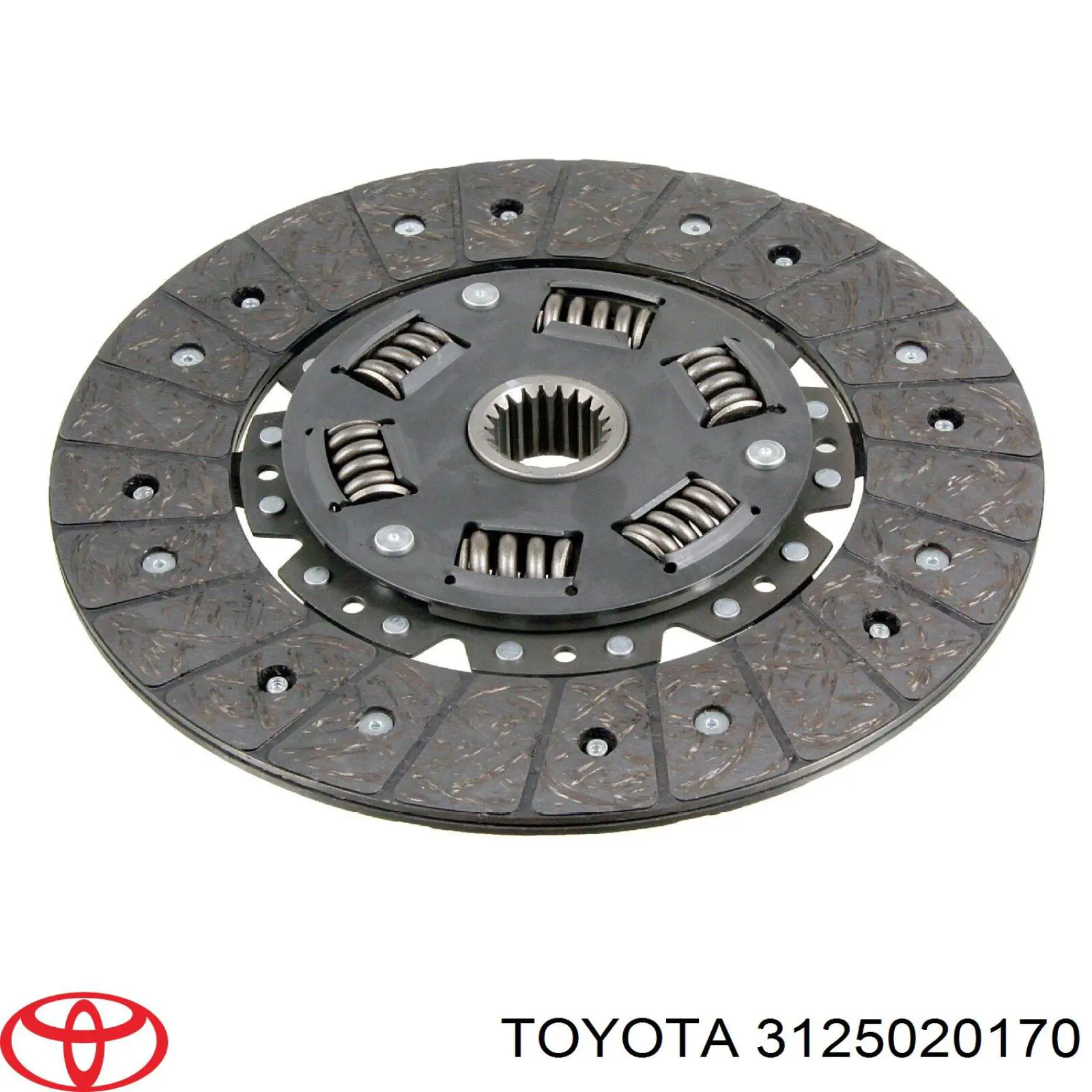 3125020170 Toyota диск сцепления