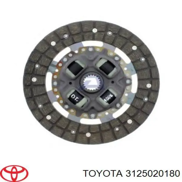 3125020180 Toyota диск сцепления