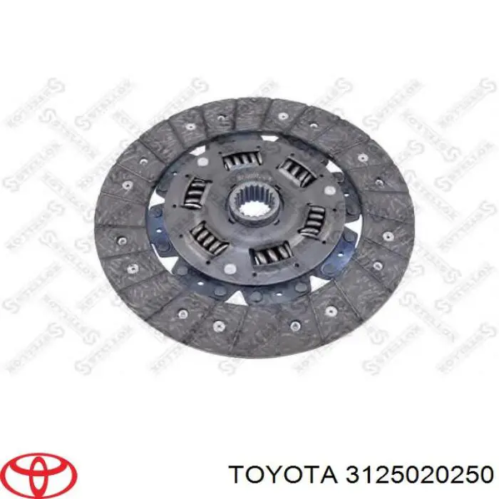 Disco de embrague 3125020250 Toyota