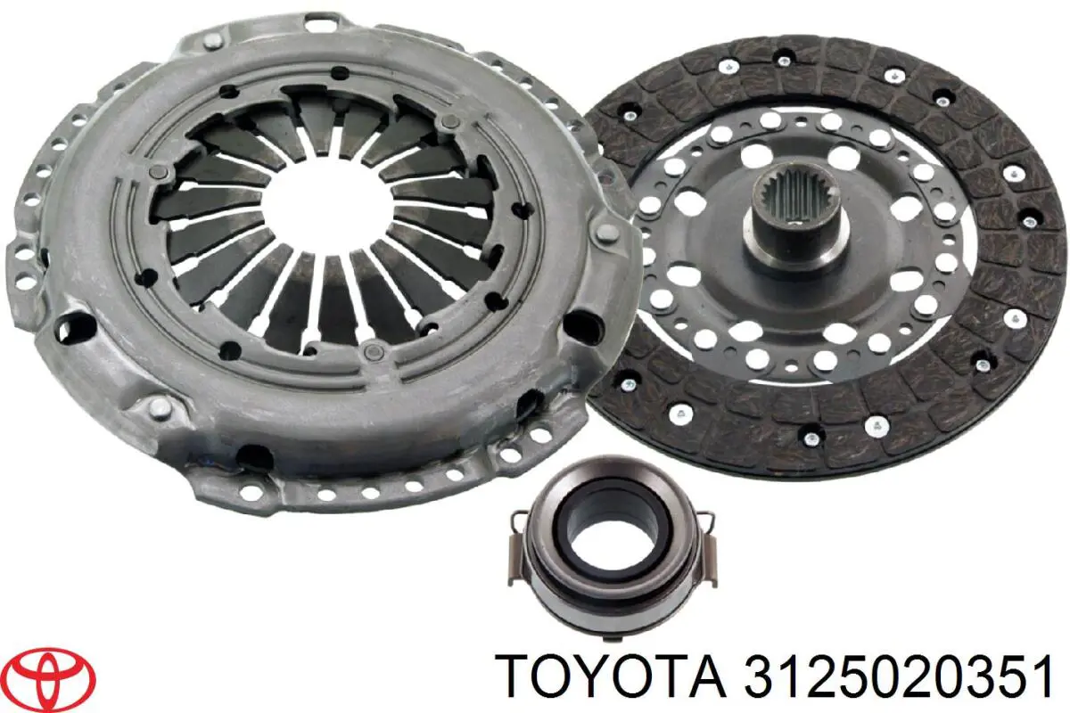 3125020351 Toyota диск сцепления
