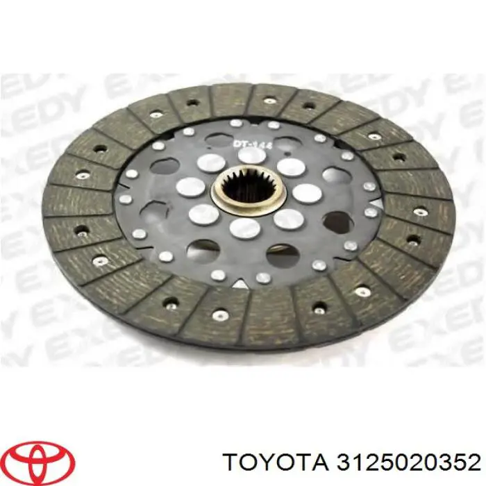 3125020352 Toyota диск сцепления