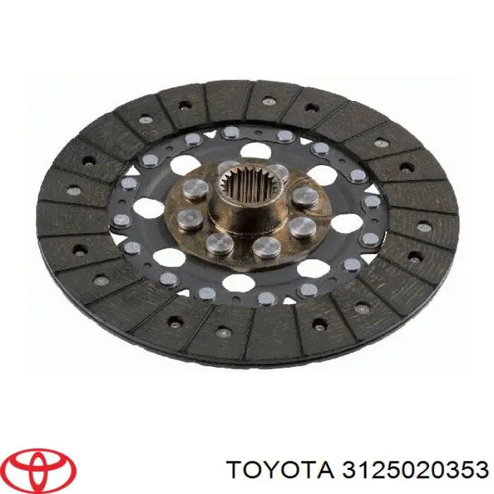 3125020353 Toyota диск сцепления