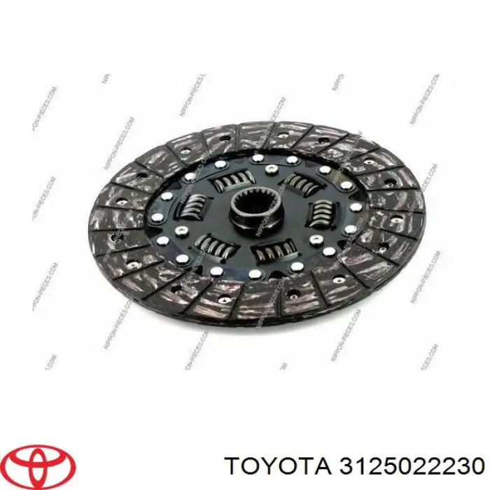 3125022230 Toyota диск сцепления