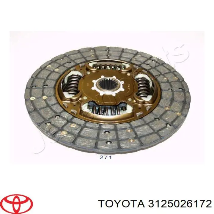 Диск сцепления 3125026172 Toyota