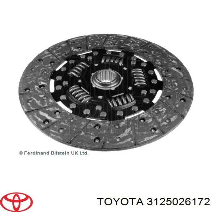 3125026172 Toyota Диск сцепления ведомый