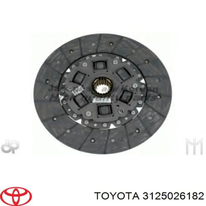 3125026182 Toyota диск сцепления