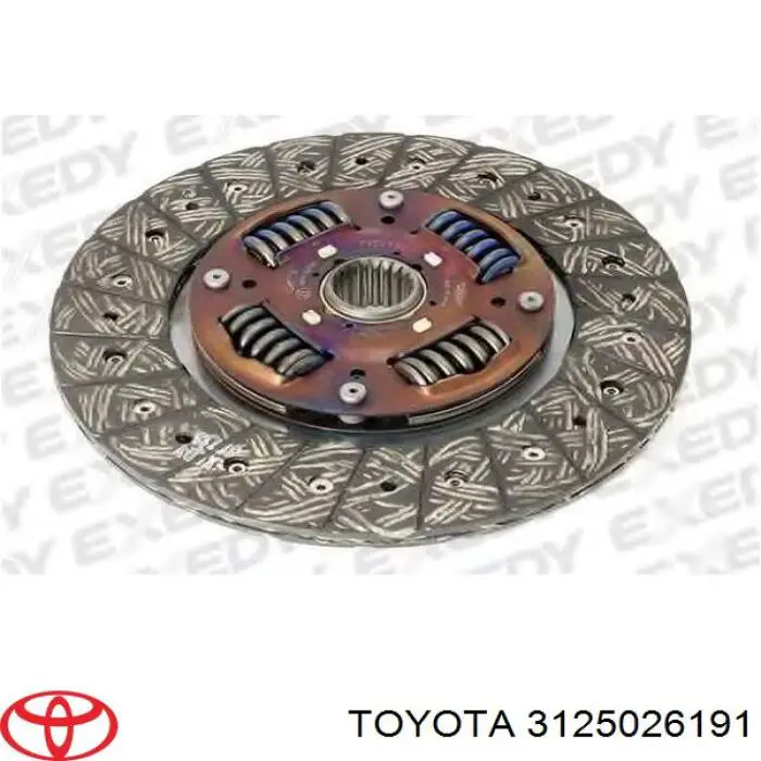 3125026191 Toyota диск сцепления
