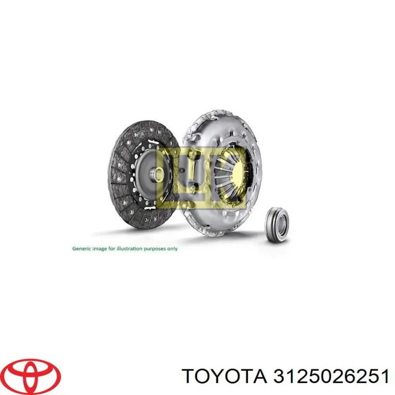 Диск сцепления 3125026251 Toyota