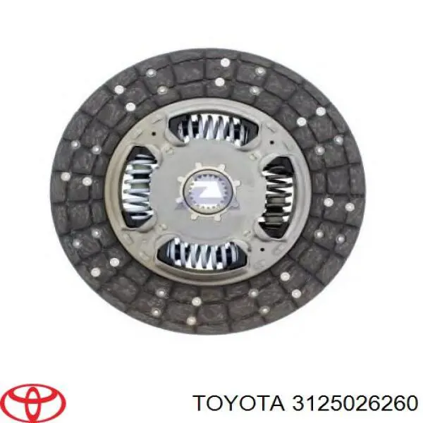 3125026260 Toyota диск сцепления