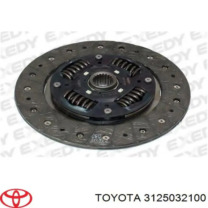 Disco de embrague 3125032100 Toyota