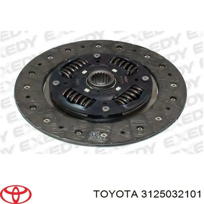 Диск сцепления 3125032101 Toyota