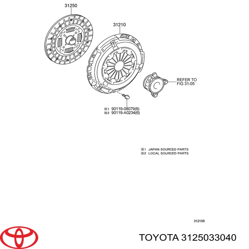 3125033040 Toyota